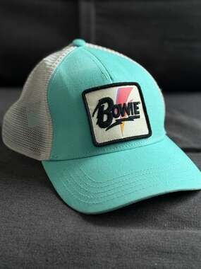 American Needle David Bowie Valin Tiffany Blue & Ivory Trucker Snapback Hat
